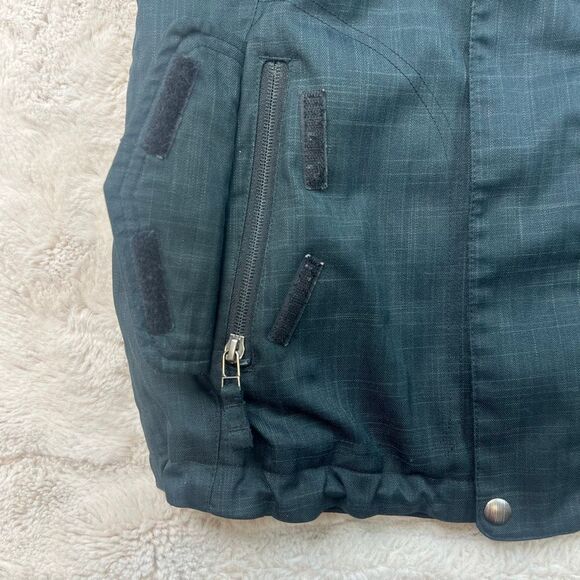 Burton Dry Ride Waterproof Snowboard Ski Jacket Gray Womens Small Zipper Pockets - Picture 4 of 13